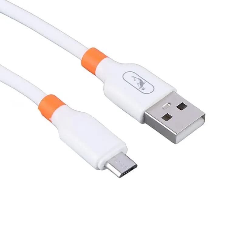 کابل شارژ USB به میکرو 2.4A فست اسکای دلفین S28V طول 1 متر سفید – حراج — تصویر ۲