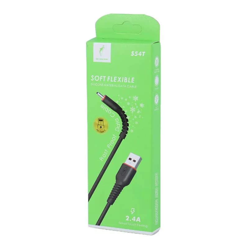کابل شارژ USB به تایپ سی 2.4A فست اسکای دلفین S54T طول 1 متر مشکی – حراج — تصویر ۳