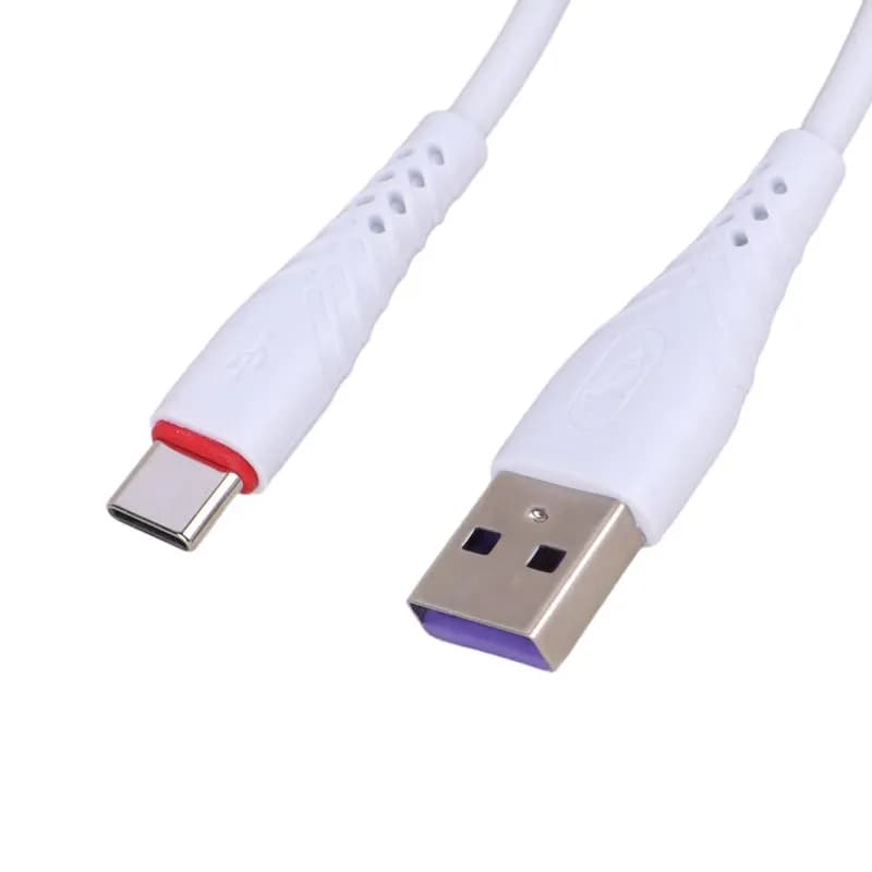 کابل شارژ USB به تایپ سی 3A فست اسکای دلفین S02T طول 1 متر سفید – حراج — تصویر ۲