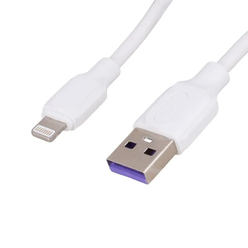کابل شارژ USB به لایتنینگ 5A فست اسکای دلفین S56L طول 1 متر سفید – حراج — تصویر ۲