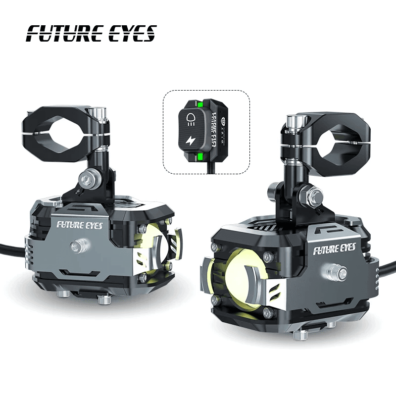 پرژکتور / مه شکن LED موتورسیکلت FUTURE EYES F150 بزرگ / پکیج کامل / اصل