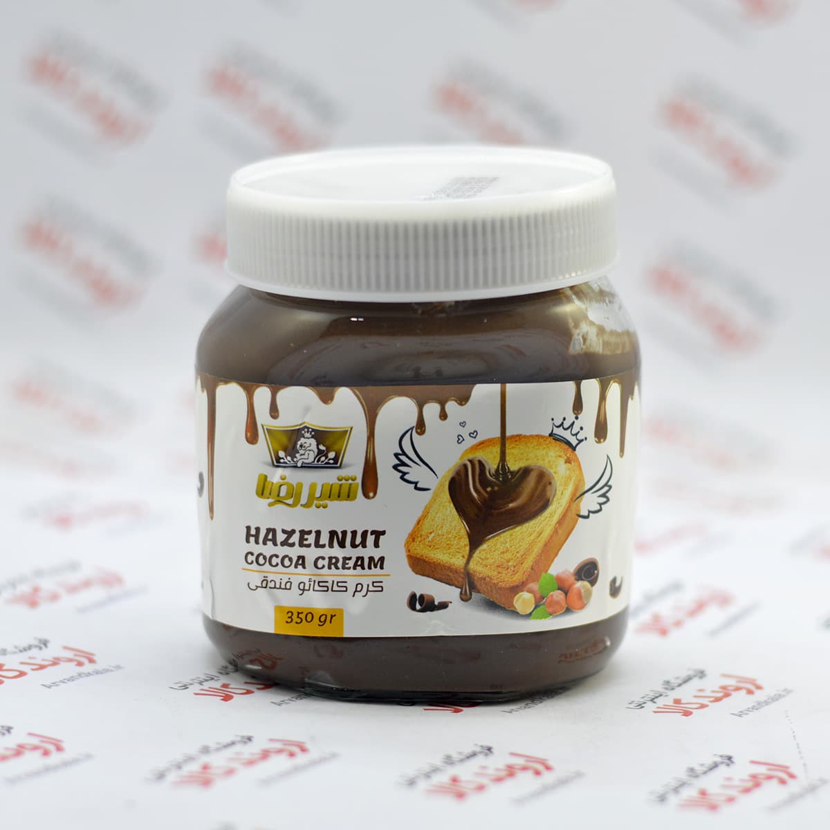 کرم کاکائو فندق دار شیررضا 350gr)ShirReza)
