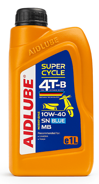 روغن موتور ایدلوب 10W40 مخصوص موتورهای اسکوتر AIDLUBE فول سنتتیک SN