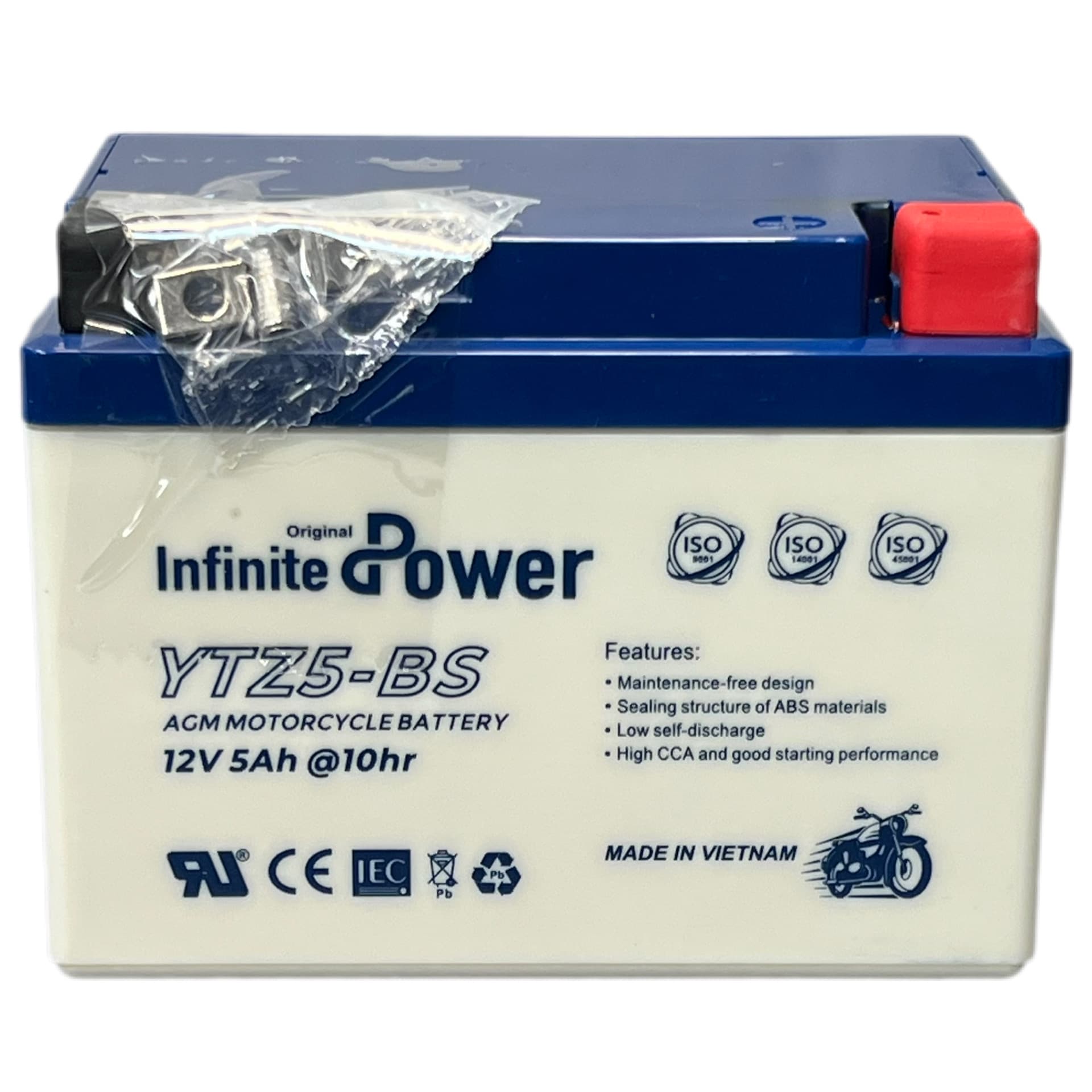 باتری کوتاه 12V5A برند Infinite Power