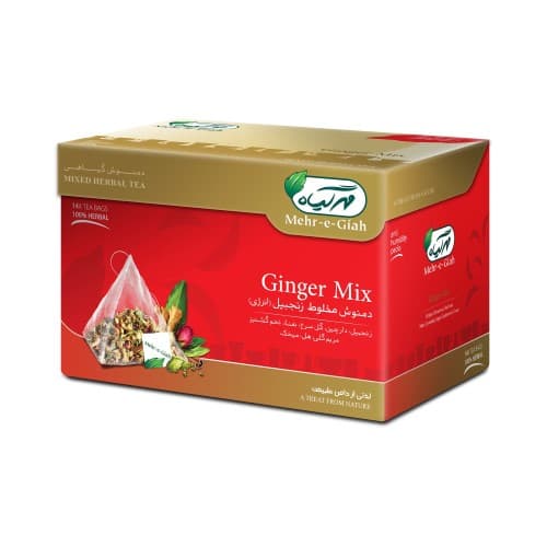دمنوش مخلوط زنجبیل مهر گیاه Mehr-e-Giah مدل Ginger — تصویر ۲