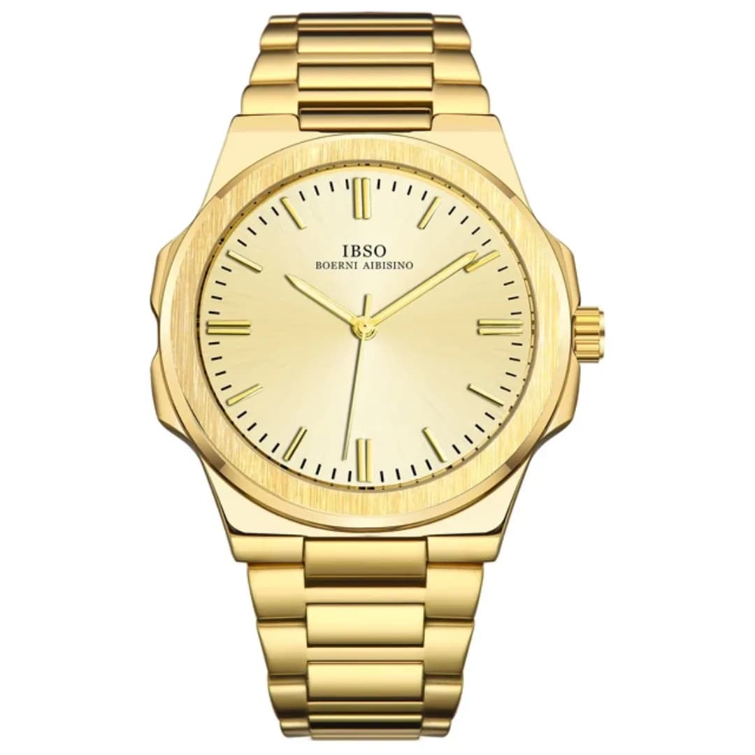 ساعت مردانه ایبسو IB1128G-Gold-Gold