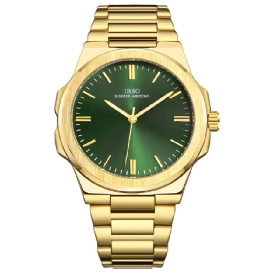 ساعت مردانه ایبسو IB1128G-Gold-Green