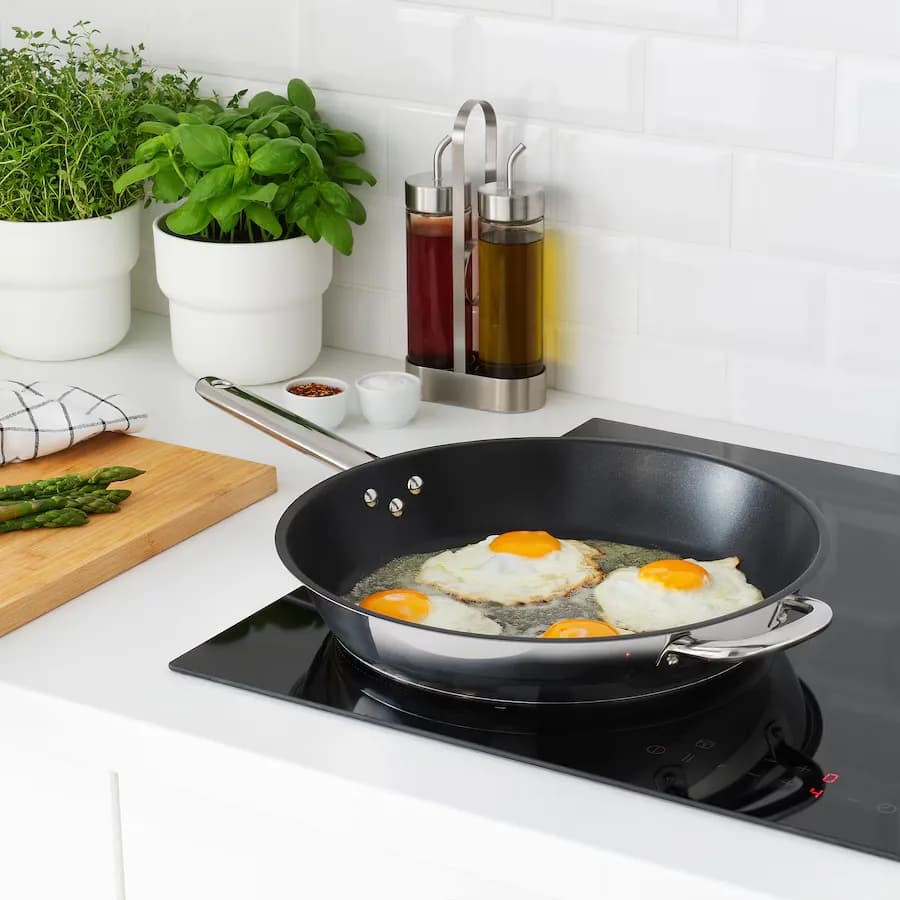 ماهیتابه با روکش استیل نچسب ایکیا مدل IKEA 365+ — تصویر ۵