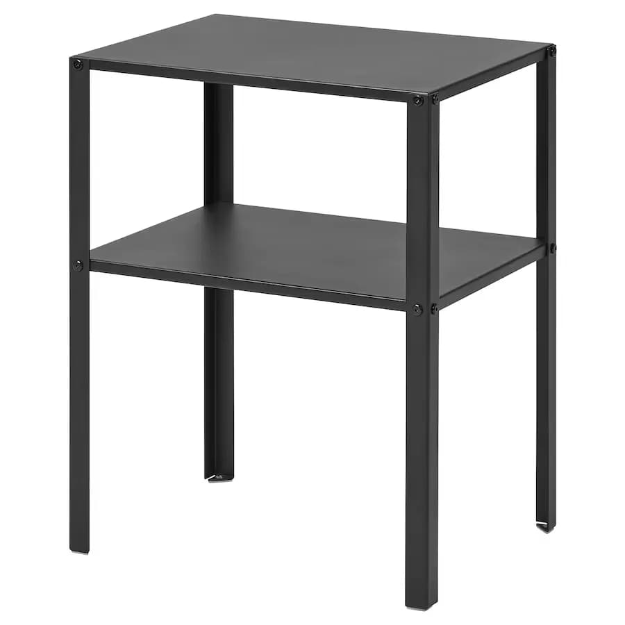 میز کنار تخت مشکی ایکیا سایز 42×34 مدل KNARREVIK