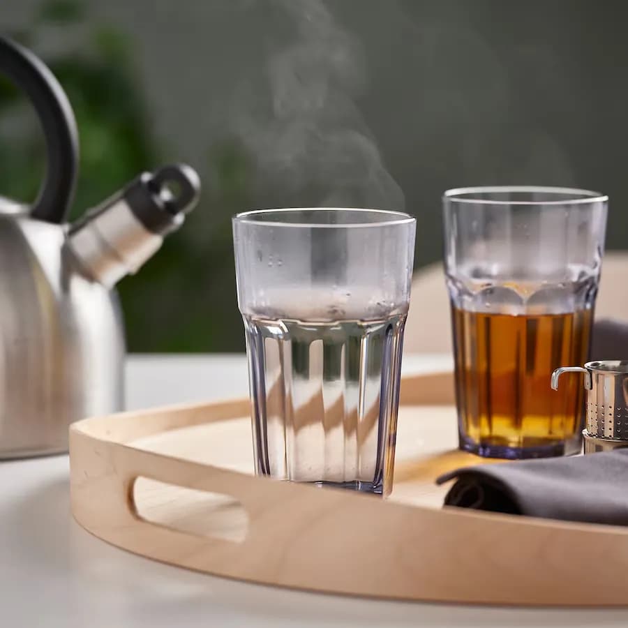 لیوان شیشه ای بنفش روشن ایکیا مدل POKAL — تصویر ۶