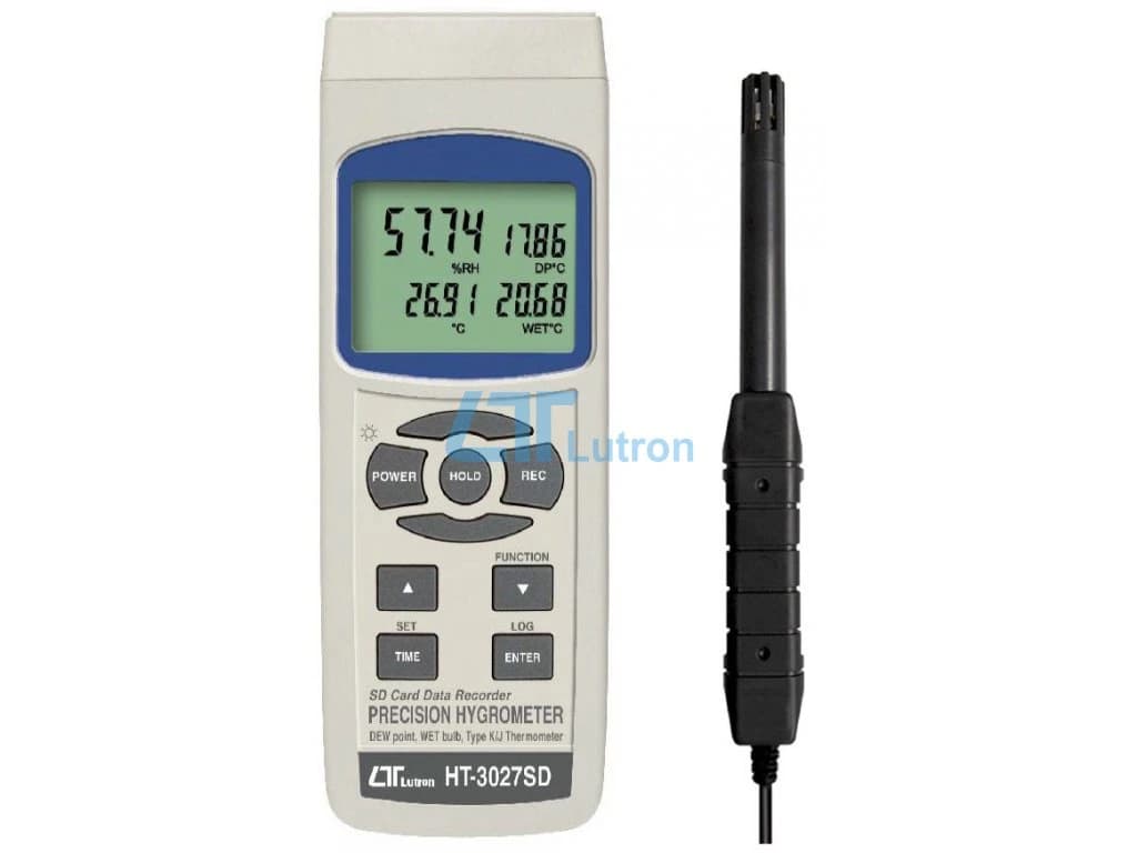 رطوبت سنج دارای حافظه LUTRON مدل HT-3027SD — تصویر ۲