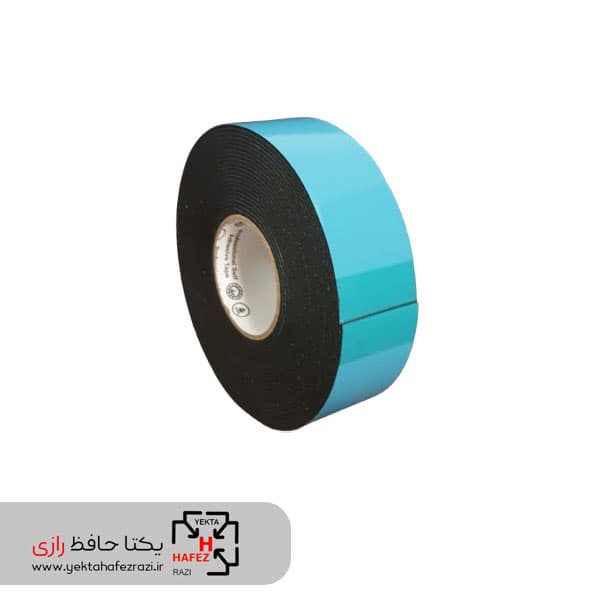 چسب دوطرفه مشکی با روکش آبی بونوتیپ عرض 3 سانتی متر — تصویر ۲