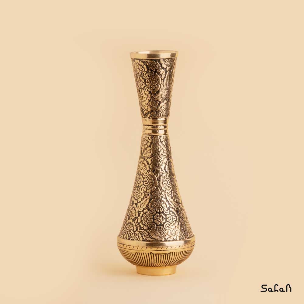 گلدان برنجی آنتیک مدل پیاژه سایز 1