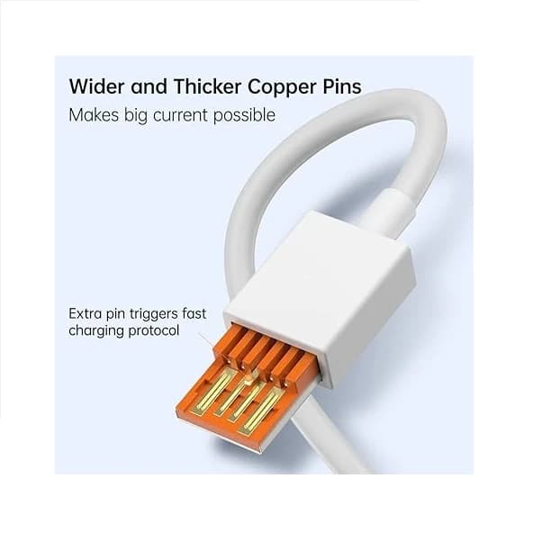 شارژر دیواری شیائومی مدل 33W با کابل USB-C و کلگی شارژر سوپر فست(اصلی ) — تصویر ۴