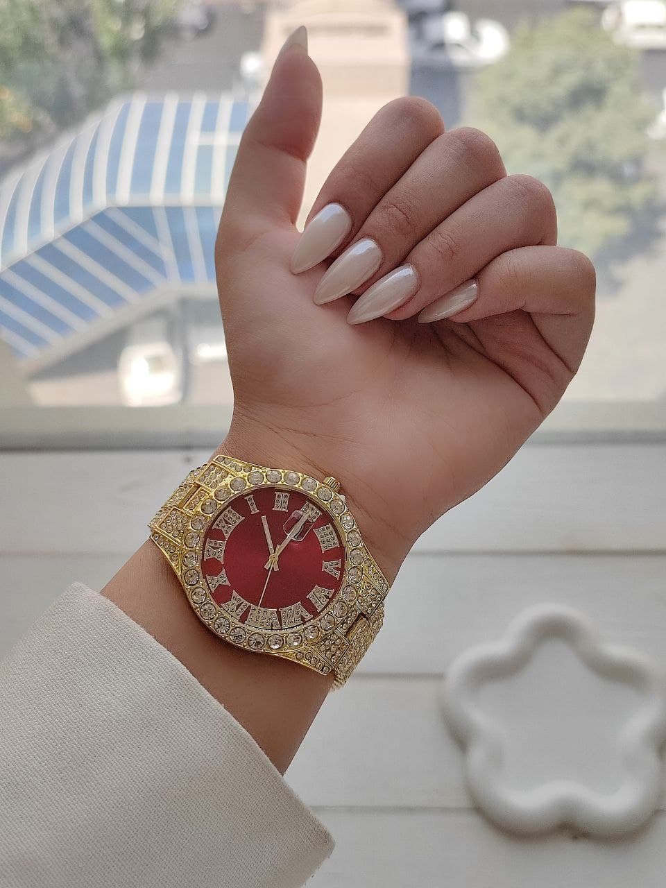 ساعت زنانه جدید پرنگین رنگ ثابت کیفیت عالی دارای رنگ بندی متنوع کد 1923613 — تصویر ۴