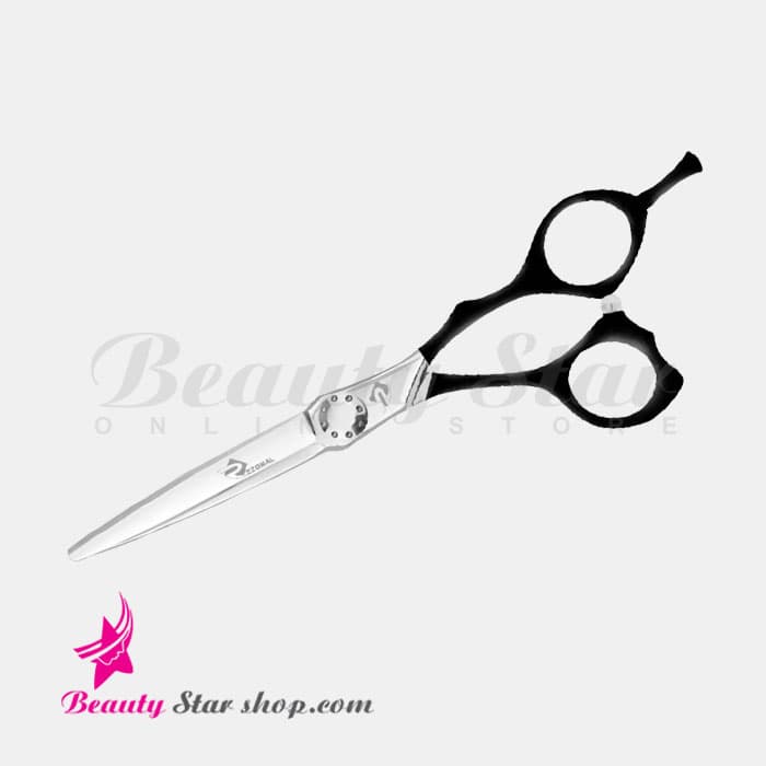 قیچی کوتاهی و کات مو پریمیوم دسته تفلون رزونال مدل P-760 سایز 6.5 اینچ