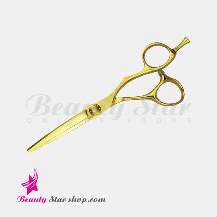 قیچی کوتاهی و کات مو پریمیوم رزونال طلایی مدل P-680 سایز 6 اینچ