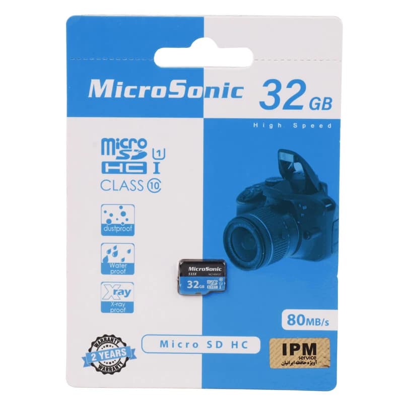 مموری میکرو اس میکروسونیک مدل 533X U1 C10 80MB/s ظرفیت 32GB