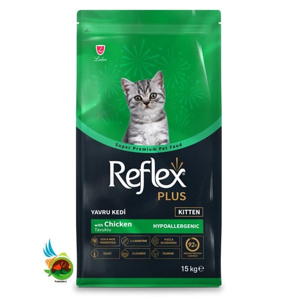 غذای بچه گربه رفلکس پلاس با طعم مرغ مدل Reflex Plus Chicken Kitten وزن 15 کیلوگرم