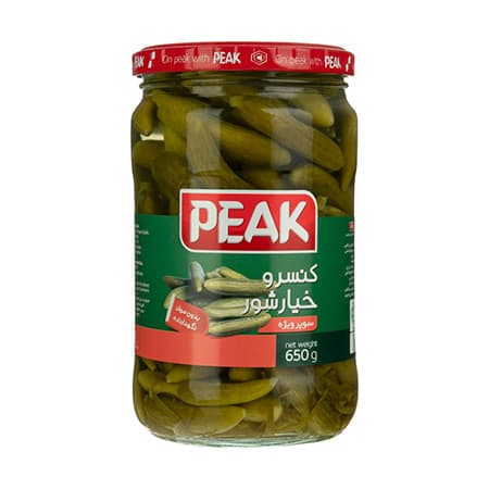کنسرو خیارشور سوپر ویژه پیک وزن 650 گرم