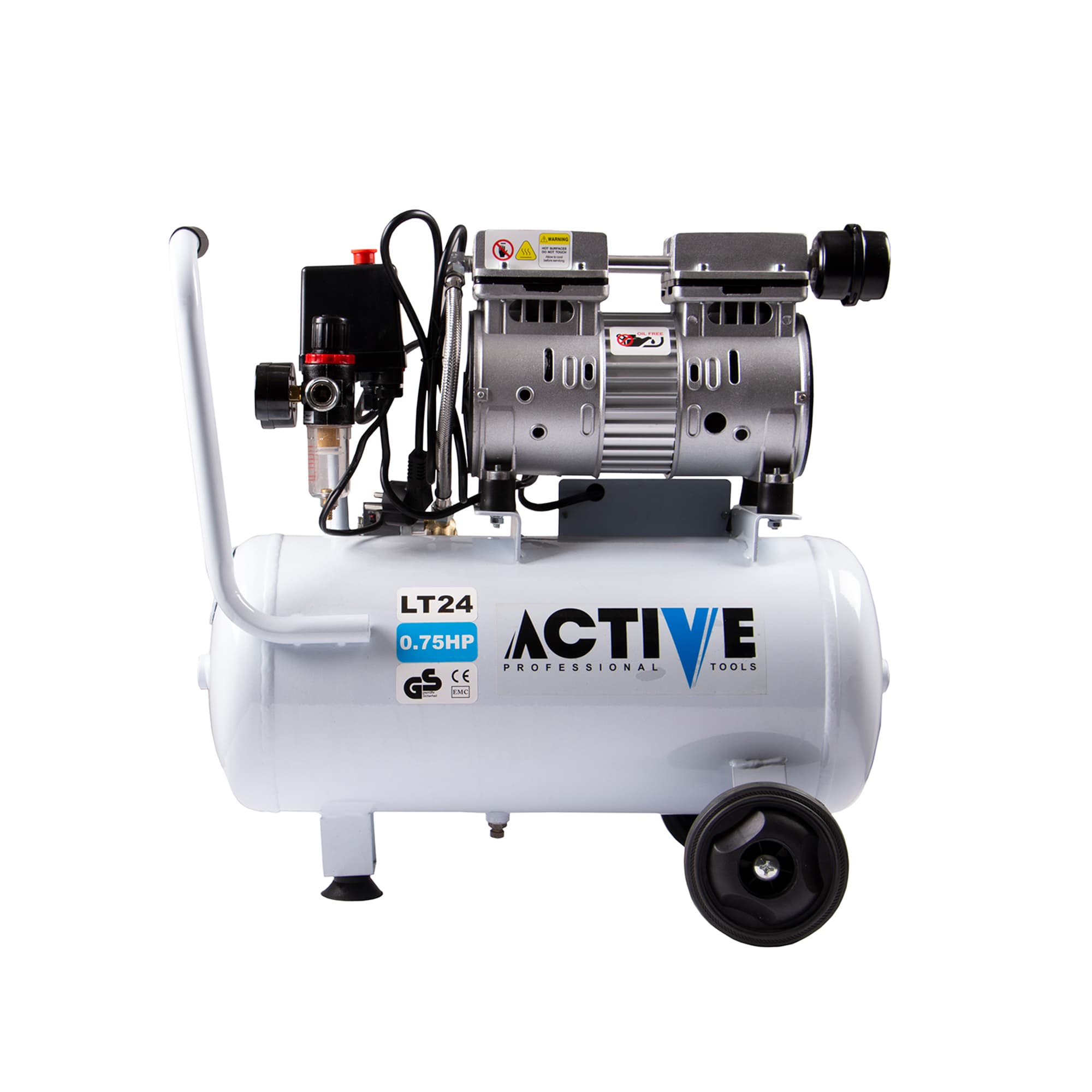 کمپرسور سایلنت 24 لیتری اکتیو مدل AC-1324SN استوک — تصویر ۲