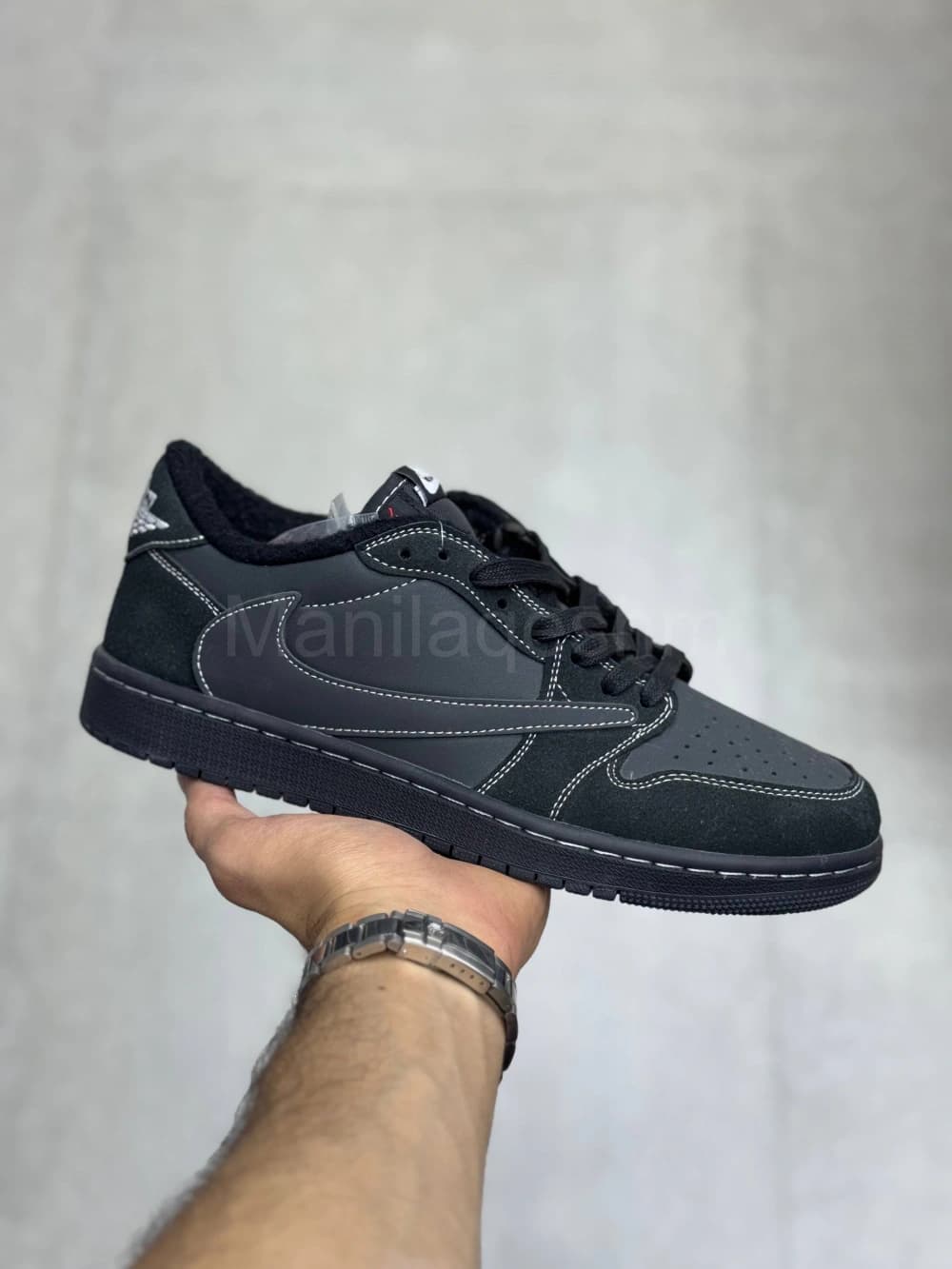 کفش جردن وان تراویس بلک فانتوم Jordan 1 Low Travis Scott Black Phantom — تصویر ۲
