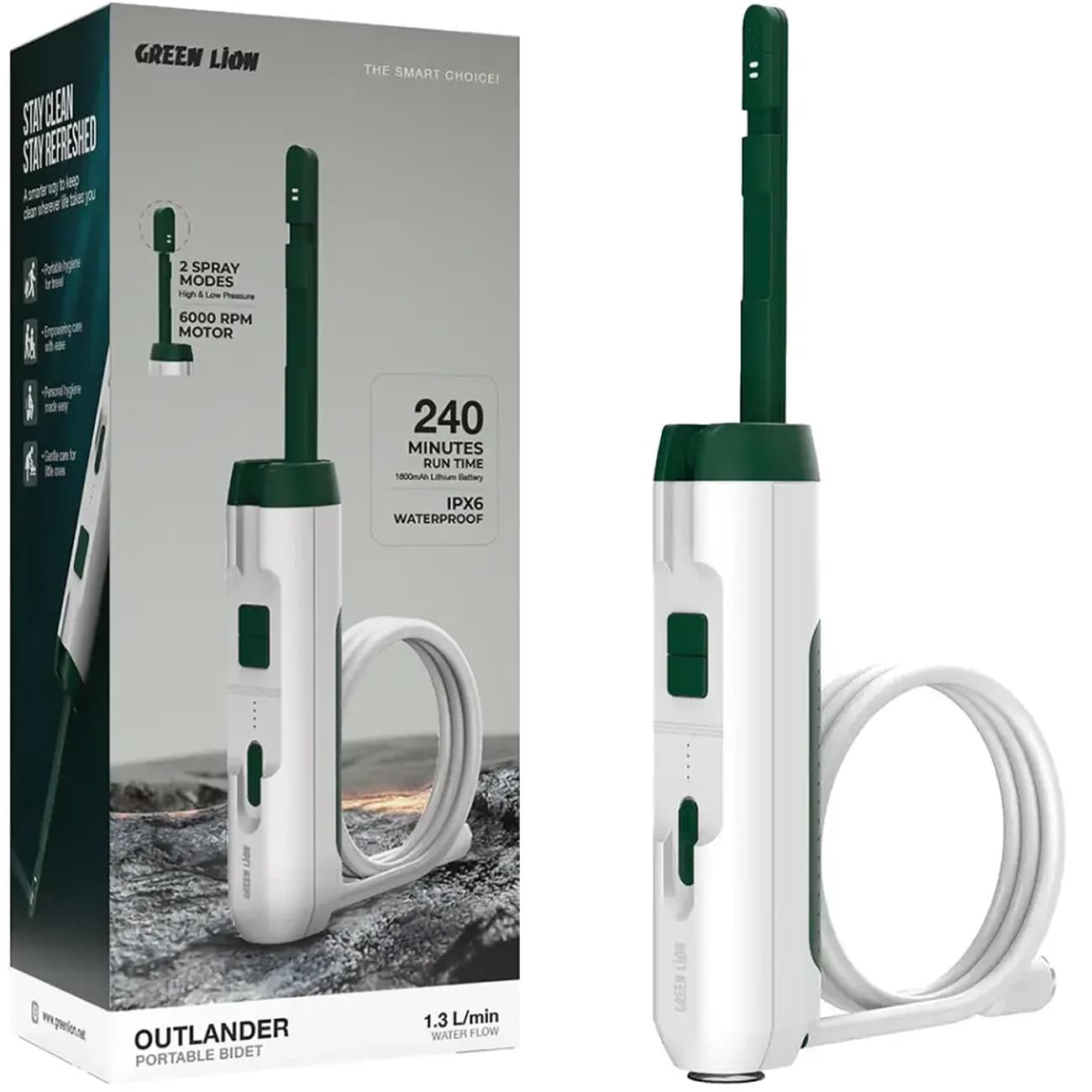 بیده شارژی مسافرتی گرین لاین Green Lion مدل GPB-09