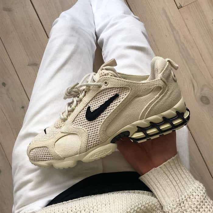 کتونی نایک ایر زوم استوسی Nike Air Zoom Spiridon Stussy Fossil — تصویر ۳
