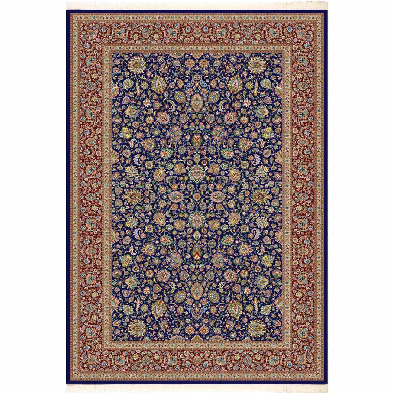 فرش پشم و ابریشم افشان تبریز طرح آنیا 1200 شانه 4500 کد 3221 — تصویر ۹