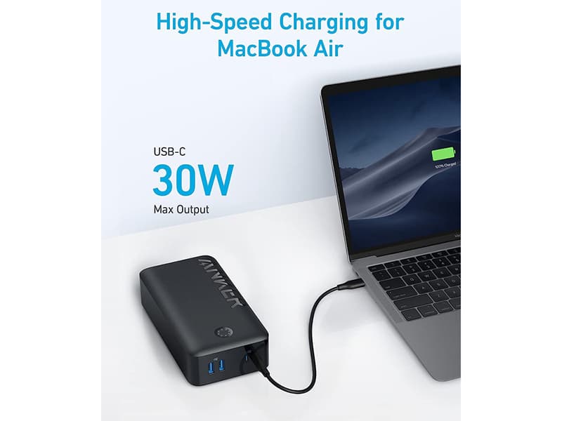 پاوربانک ۴۰۰۰۰ میلی آمپر ساعت ۳۰ واتی انکر Anker 347 Power Bank (PowerCore 40K) 30W PD A1377H11 — تصویر ۷