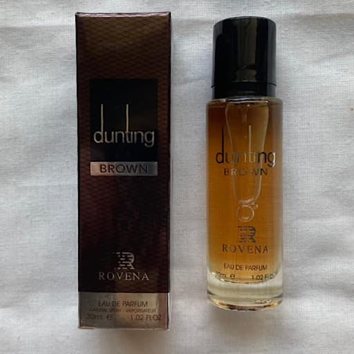 عطر روونا مدل دانتینگ قهوه ای ROVENA dunting brown (حجم 30میل)اماراتی اصلی