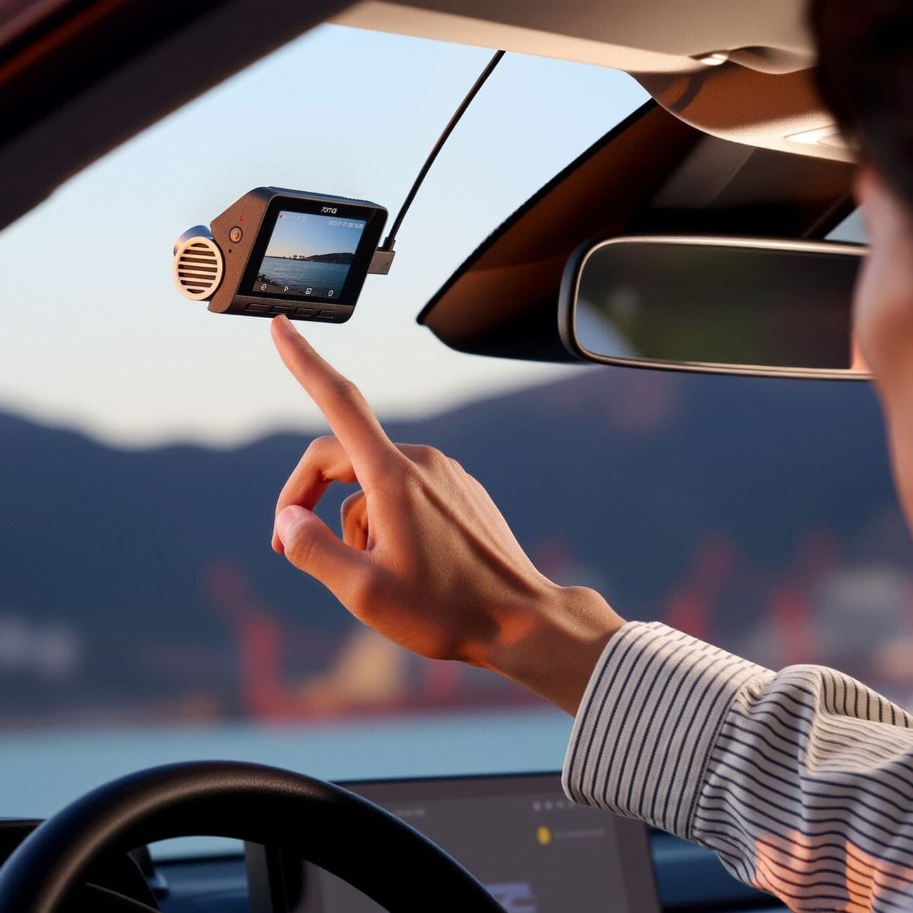 دوربین ثبت وقایع خودرو هفتاد مای 70mai مدل A810S-2 با GPS داخلی — تصویر ۱۲