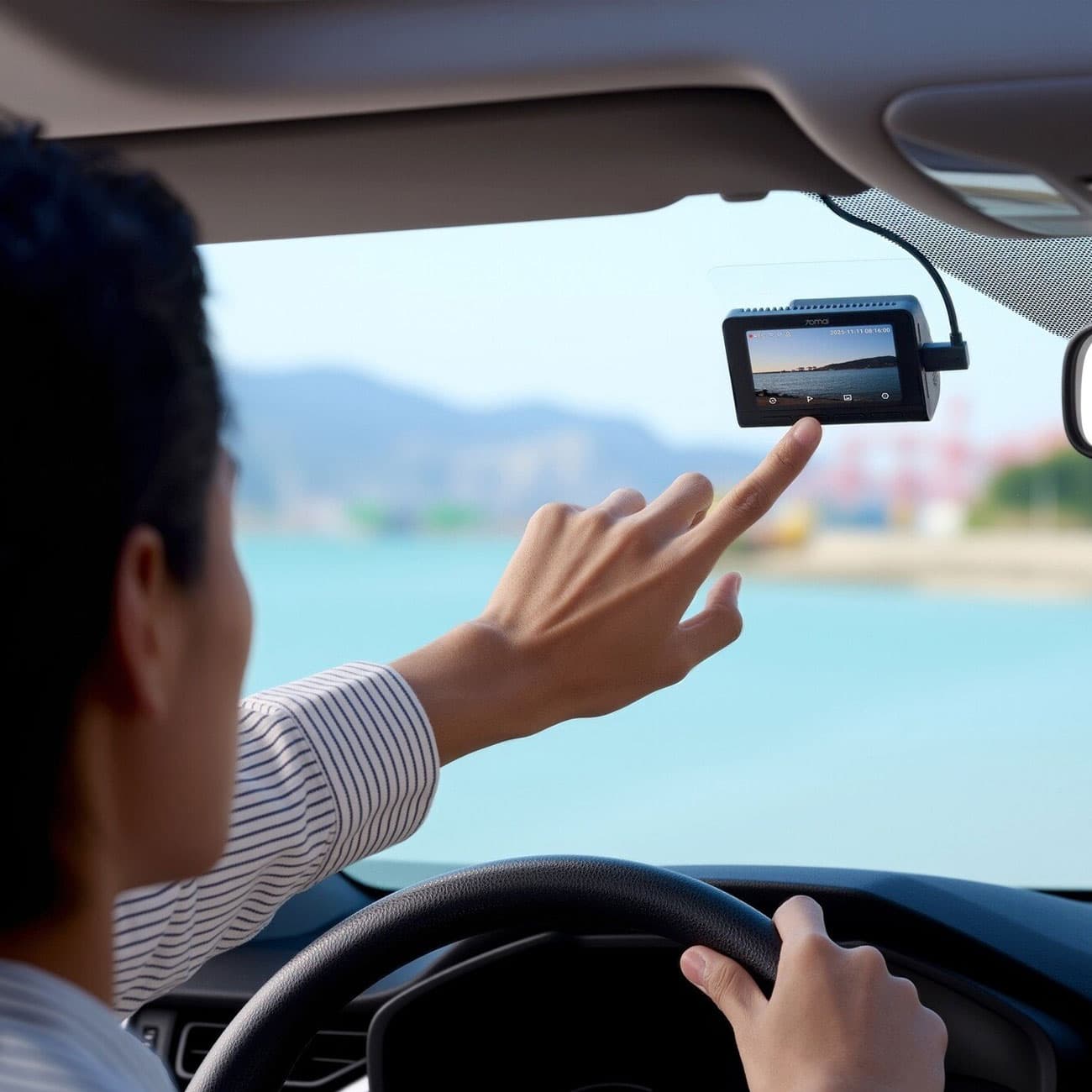 دوربین ثبت وقایع خودرو هفتاد مای 70mai مدل A810S-2 با GPS داخلی — تصویر ۲