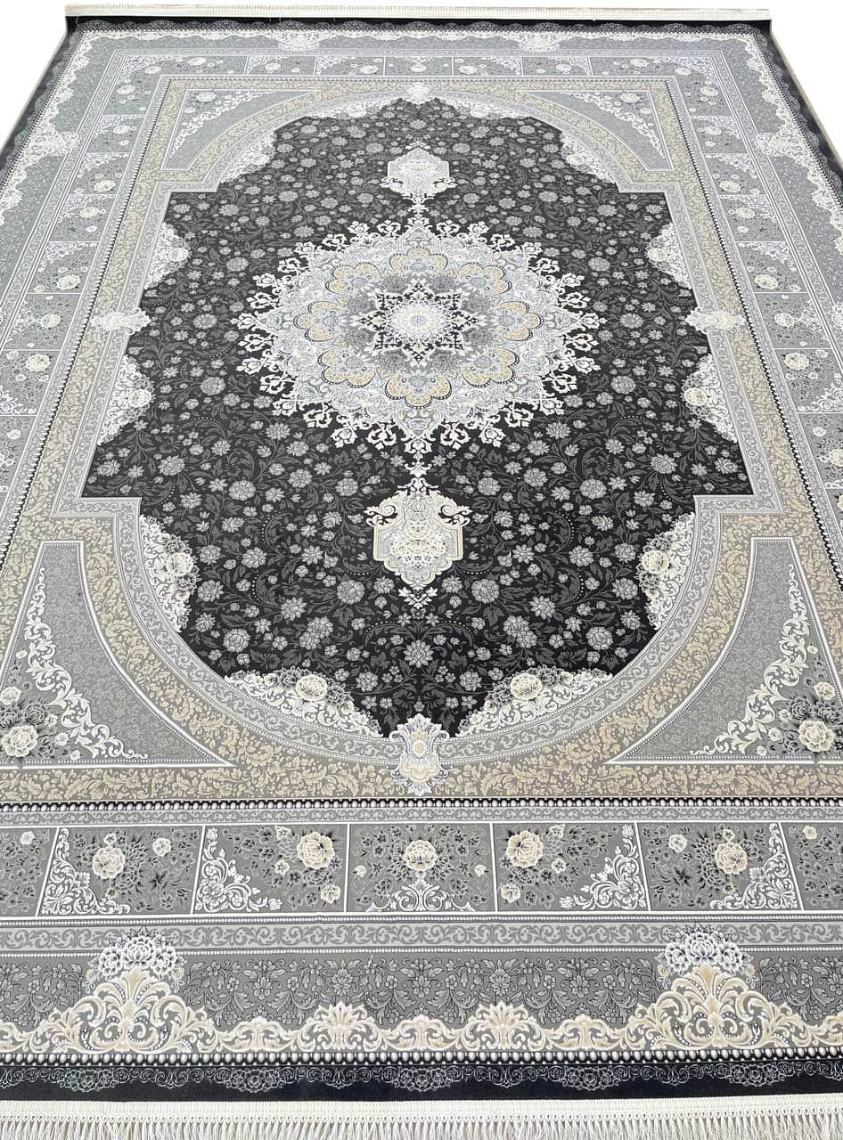 فرش طرح بوستان گل برجسته 1200 شانه تراکم 3600 کد 1054 — تصویر ۳