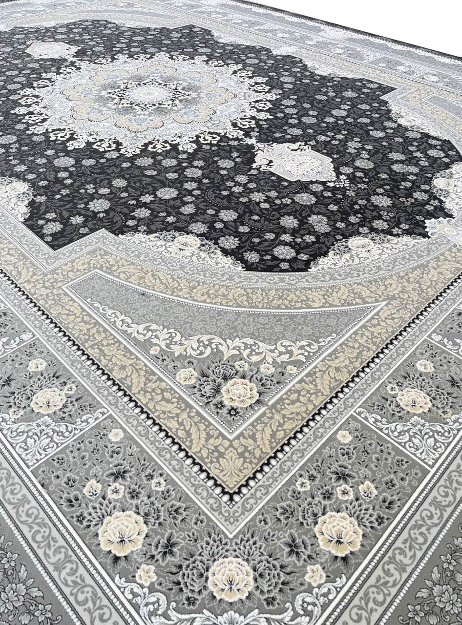 فرش طرح بوستان گل برجسته 1200 شانه تراکم 3600 کد 1054 — تصویر ۴