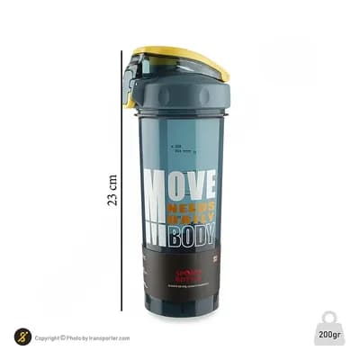 قمقمه شیکر 800cc نی دار MOVE BODY CHG ATH | آبی — تصویر ۶