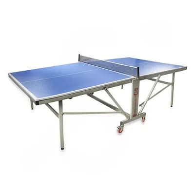 میز پینگ پنگ چهارچرخ ام دی اف 16 میل TT16 به همراه کاور | آبی — تصویر ۲