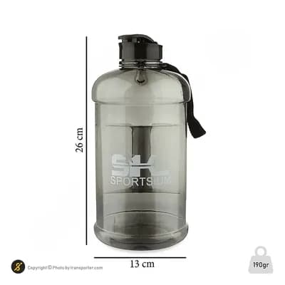 قمقمه ورزشی جاگ واتر 2200 سی سی SIUM CHG | مشکی — تصویر ۵