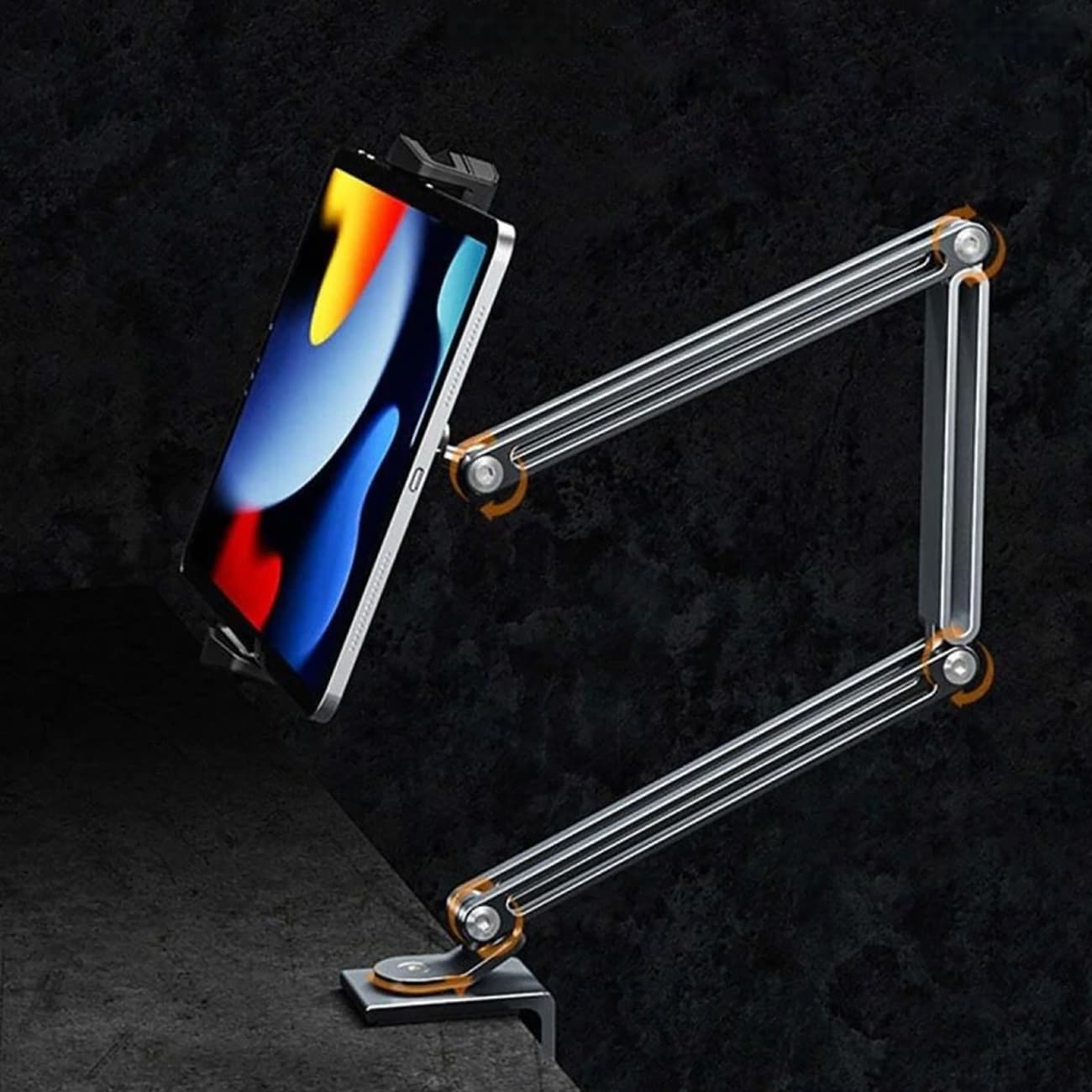هولدر گوشی موبایل و تبلت قابل اتصال به لبه میز و تخت آرتاکو T01 — تصویر ۳