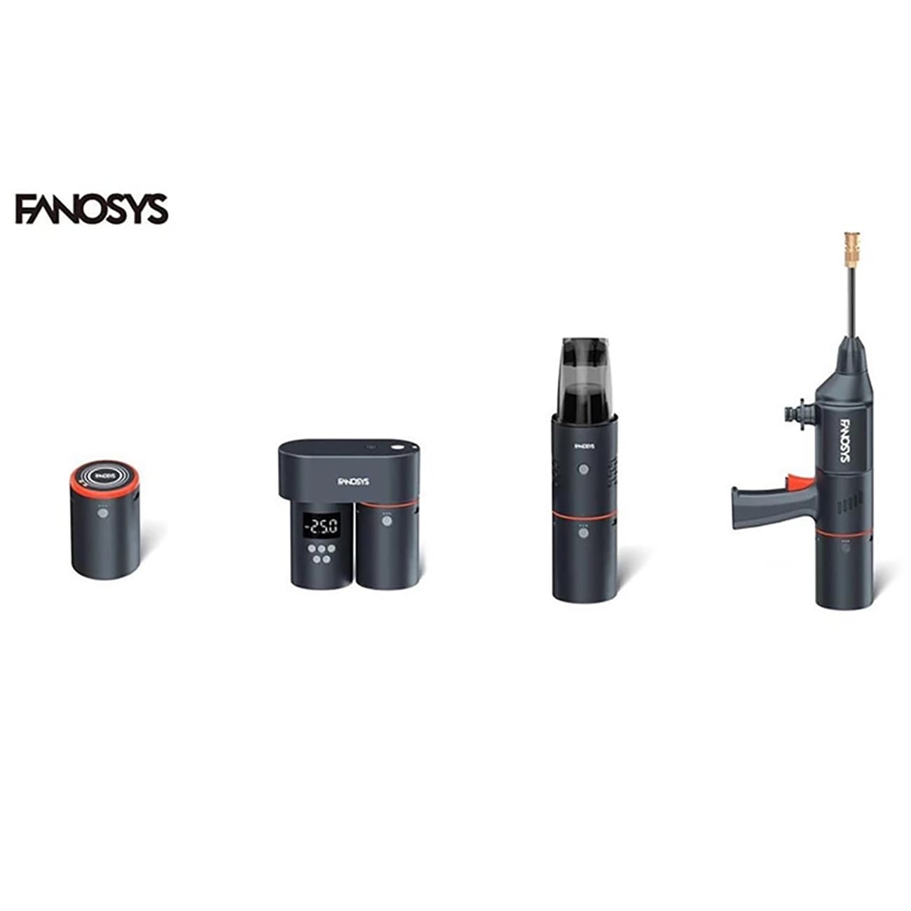 ست پمپ باد، جارو و کارواش شارژی خودرو فانوسیس FANOSYS مدل Smart Kit — تصویر ۷