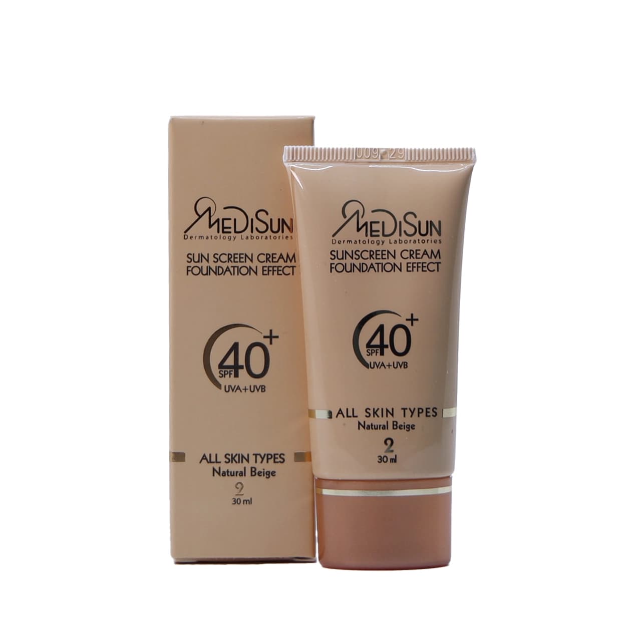 ضدآفتاب کرم پودري SPF 40 مديسان مناسب انواع پوست 30 میلی لیتر
