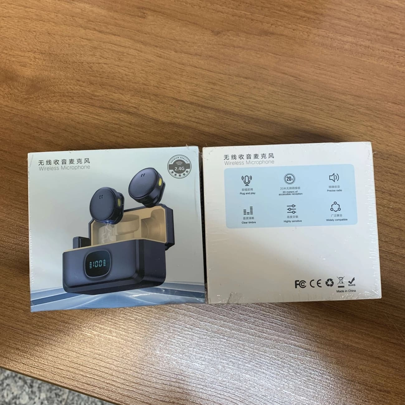میکروفون یقه ای بی سیم مدل Wireless Microphone با درگاه تایپ سی — تصویر ۹