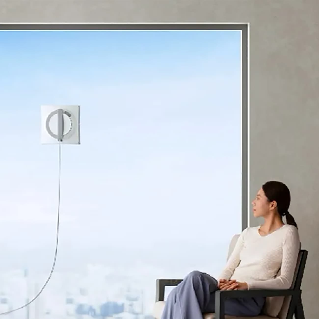 ربات شیشه پاک کن اکووکس ECOVACS مدل WG852-11 با مسیریابی هوشمند — تصویر ۸