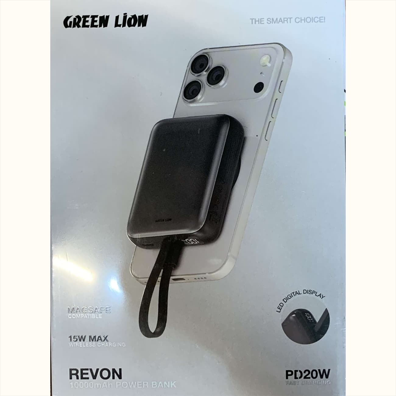 پاور بانک 10000 وایرلس گرین لاین Green Lion مدل GL-PX57 توان 20 وات — تصویر ۵
