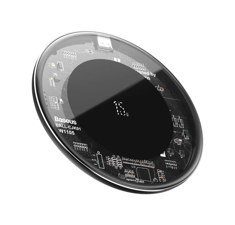 شارژر بیسیم بیسوس مدل Baseus Simple Wireless Charger Transparent WXJK-BA02