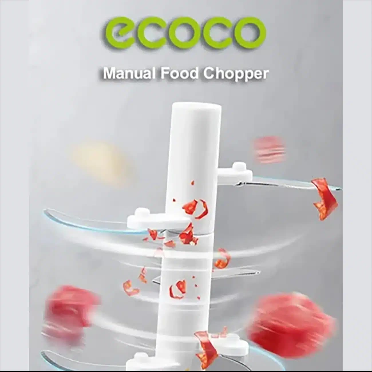 خردکن دستی و غذاساز نخی اکوکو ecoco مدل E1920 ظرفیت 550 میلی‌لیتر — تصویر ۱۲