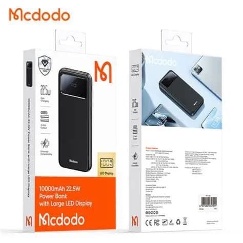 پاوربانک فست شارژ مک‌دودو ظرفیت 10000mAh با نمایشگر LED مدل MACDODO MC‑4220 — تصویر ۴