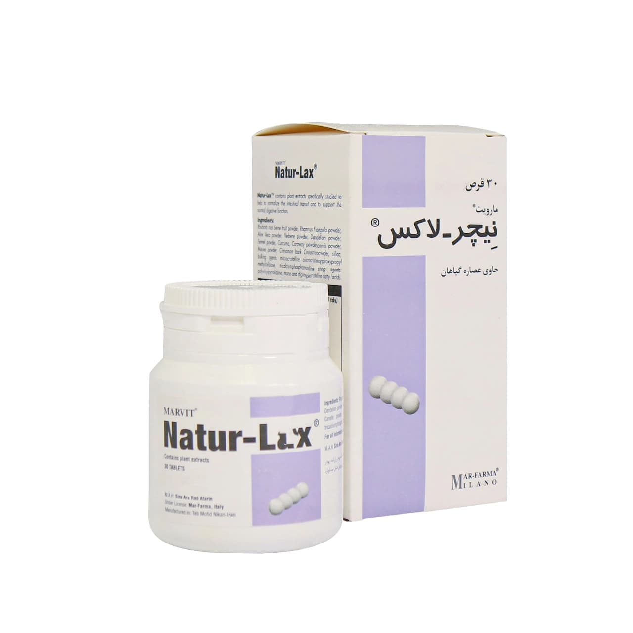 قرص مارویت نیچر لاکس مارفارما میلانو 30 عدد