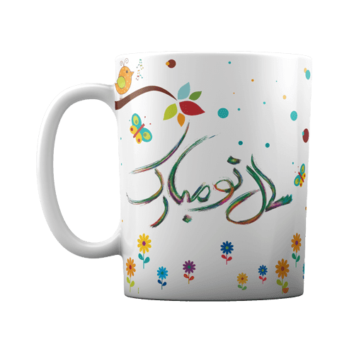 لیوان سرامیکی طرح بلبل آوازه خوان