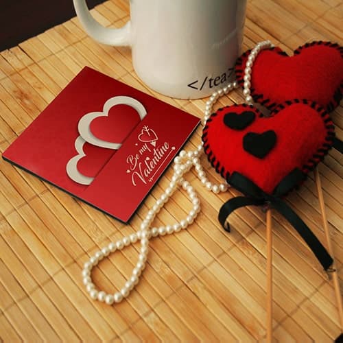 زیر لیوانی طرح be my valentine — تصویر ۲